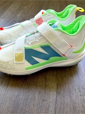 NEW New Balance FuelCell Lindor 2 LMLINDW2 Baseball Cleats White Jade Men 11.5